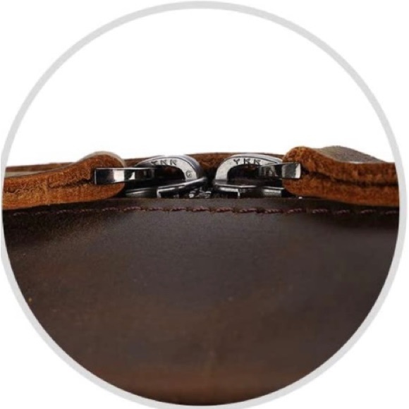 BRAND NEW GENUINE LEATHER COWHIDE BROWN BACKPACK  NWT - Picture 2 of 14